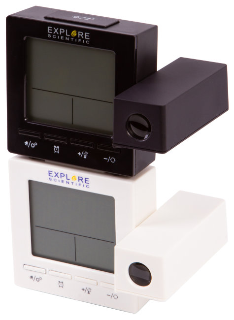 Часы цифровые Explore Scientific с проектором и термометром, белые Часы цифровые Explore Scientific с проектором и термометром, белые