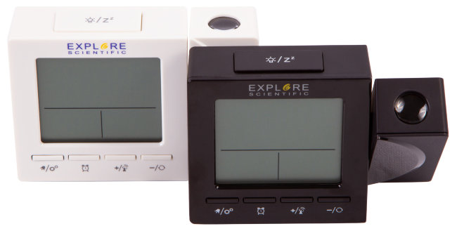 Часы цифровые Explore Scientific с проектором и термометром, белые Часы цифровые Explore Scientific с проектором и термометром, белые