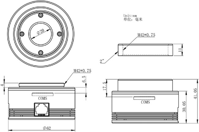 Цифровая камера ZWO ASI482MC (цветная) Цифровая камера ZWO ASI482MC (цветная)