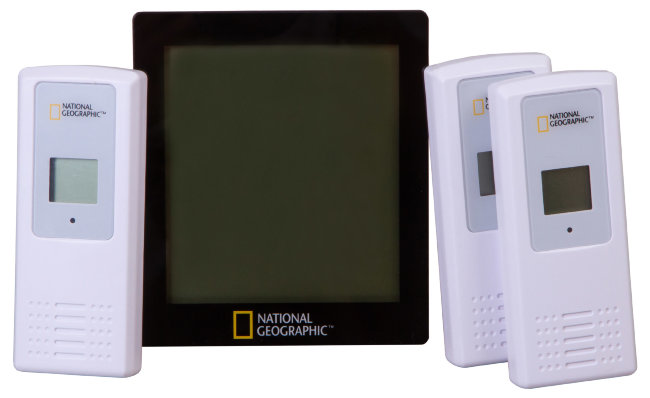 Метеостанция Bresser National Geographic с тремя датчиками, черная