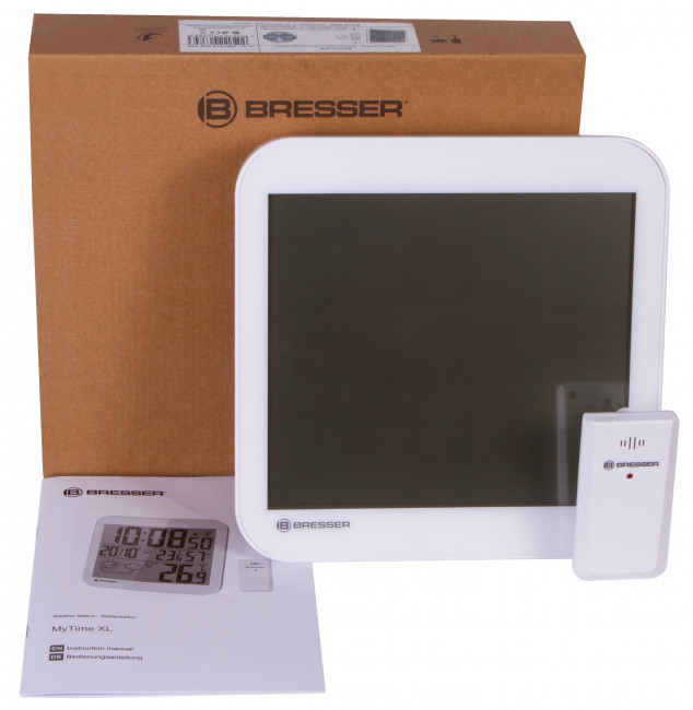 Часы настенные Bresser MyTime LCD, белые Часы настенные Bresser MyTime LCD, белые