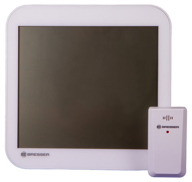 Часы настенные Bresser MyTime LCD, белые Часы настенные Bresser MyTime LCD, белые