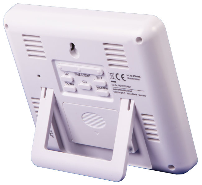 Метеостанция Explore Scientific с цветным экраном и тремя датчиками, белая Метеостанция Explore Scientific с цветным экраном и тремя датчиками, белая