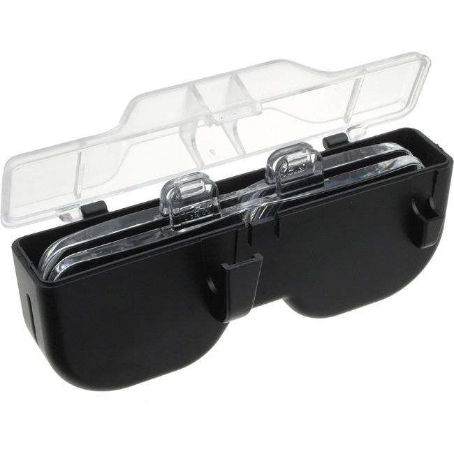 Лупа налобная 1.5/2.0/2.5/3.5/4.0/4.5x аккумуляторная с подсветкой (2 LED) Kromatech 11642DC