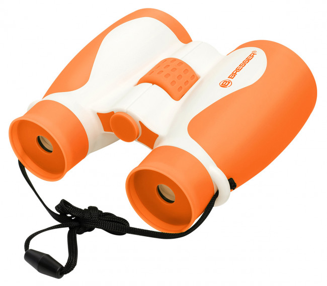 Бинокль детский Bresser Junior 4x40, оранжевый Бинокль детский Bresser Junior 4x40, оранжевый