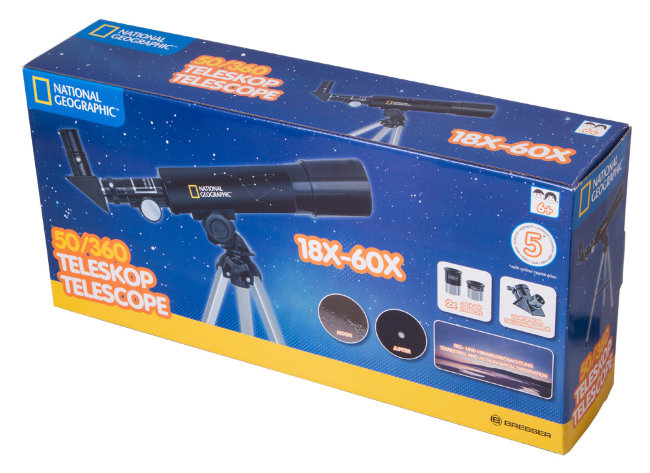 Телескоп Bresser National Geographic 50/360 AZ Телескоп Bresser National Geographic 50/360 AZ