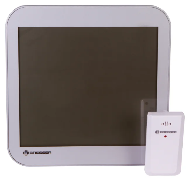 Часы настенные Bresser MyTime LCD, серебристые