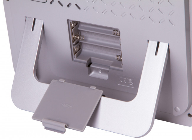 Часы настенные Bresser MyTime LCD, серебристые Часы настенные Bresser MyTime LCD, серебристые