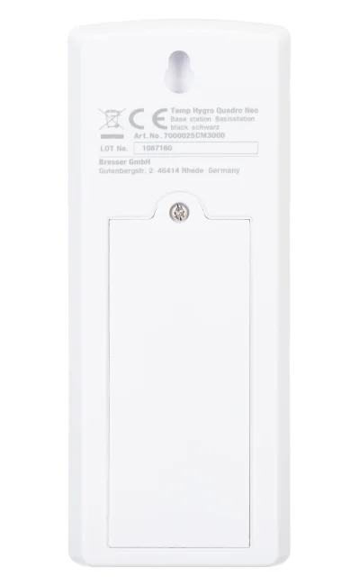 Метеостанция Bresser Temeo Hygro Quadro Prestige с тремя датчиками, черная