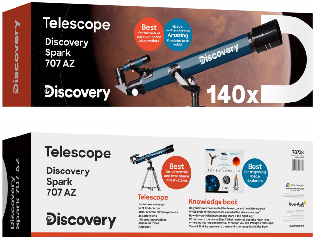 Телескоп Discovery Spark 707 AZ с книгой Телескоп Discovery Spark 707 AZ с книгой