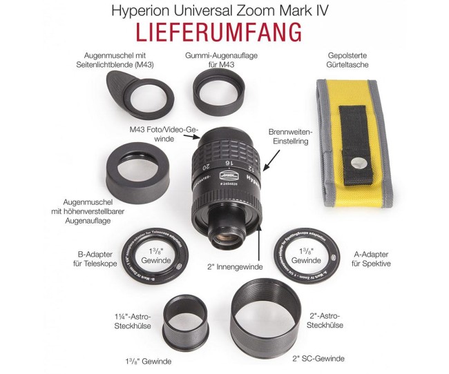 Окуляр Baader Hyperion Mark IV Zoom Deluxe - 3.5-24mm, 1.25" и 2" Окуляр Baader Hyperion Mark IV Zoom Deluxe - 3.5-24mm, 1.25" и 2"