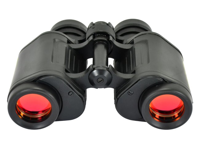 Бинокль КОМЗ БПЦc6 8х30 обрезиненный с сеткой, рубин