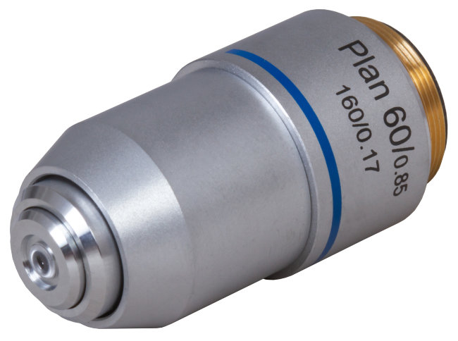 Объектив планахроматический Levenhuk MED 60x Объектив планахроматический Levenhuk MED 60x