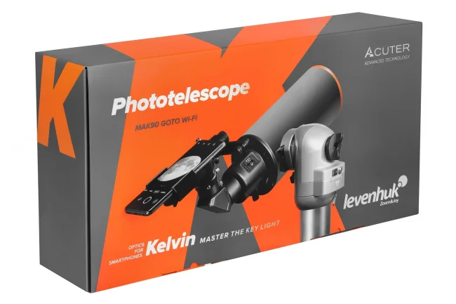 Фототелескоп Levenhuk Kelvin MAK90 AZ GOTO Wi-Fi Фототелескоп Levenhuk Kelvin MAK90 AZ GOTO Wi-Fi