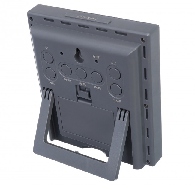 Метеостанция Bresser Temeo Hygro Quadro Prestige с тремя датчиками, серая