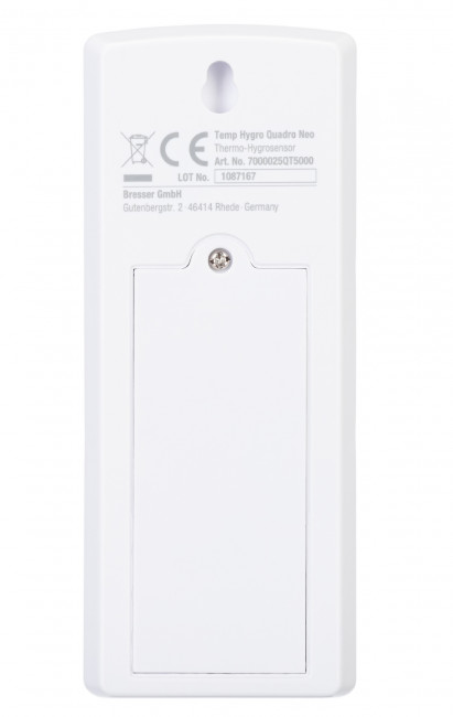 Метеостанция Bresser Temeo Hygro Quadro Prestige с тремя датчиками, серая