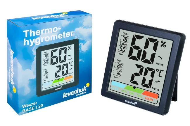 Термогигрометр Levenhuk Wezzer BASE L20 Термогигрометр Levenhuk Wezzer BASE L20