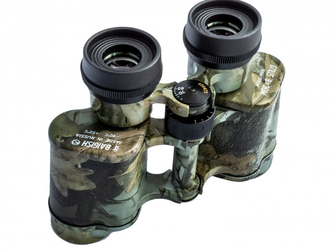 Бинокль КОМЗ БПЦс 8х30 рубин с сеткой хантер