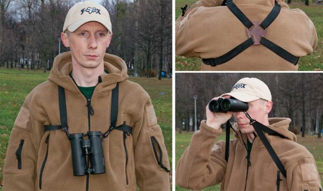 Разгрузочный плечевой ремень Veber для биноклей Разгрузочный плечевой ремень Veber для биноклей