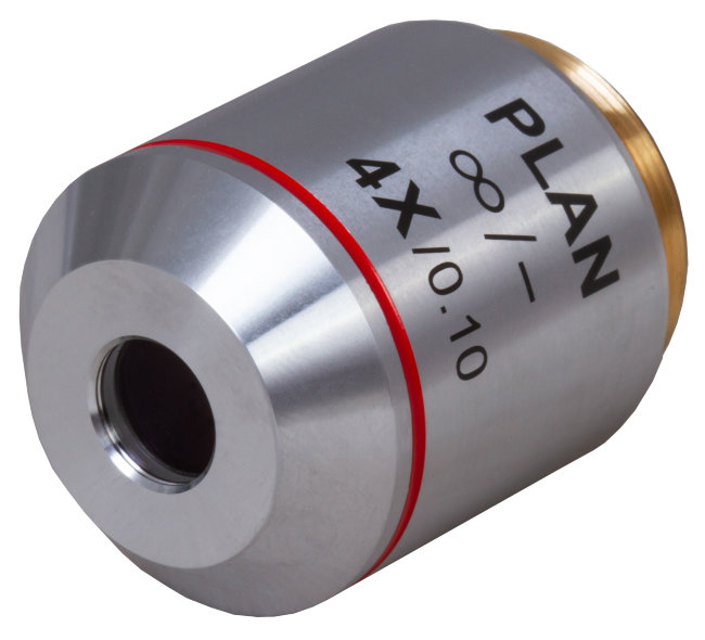 Объектив планахроматический Levenhuk MED 4x/беск Объектив планахроматический Levenhuk MED 4x/беск