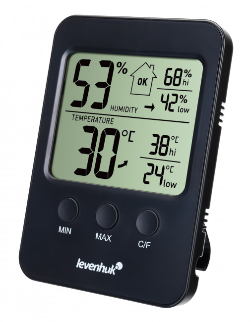 Термогигрометр Levenhuk Wezzer BASE L30, черный