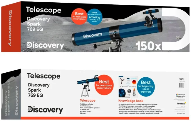 Телескоп Discovery Spark 769 EQ с книгой Телескоп Discovery Spark 769 EQ с книгой