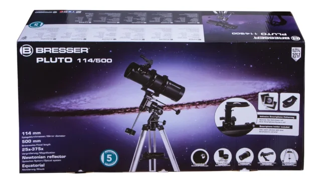Телескоп Bresser Pluto 114/500 EQ