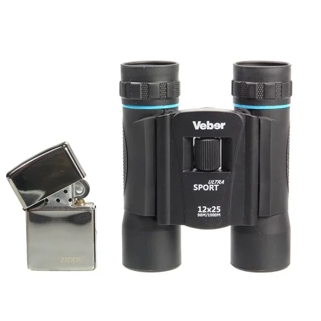 Бинокль Veber Ultra Sport БН 12x25 черный Бинокль Veber Ultra Sport БН 12x25 черный
