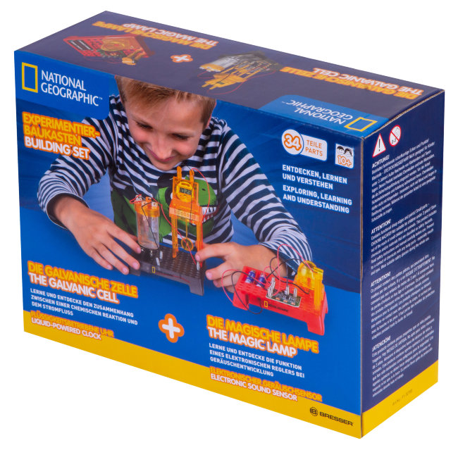 Набор для экспериментов Bresser National Geographic «Гальванический элемент и Волшебная лампа» Набор для экспериментов Bresser National Geographic «Гальванический элемент и Волшебная лампа»