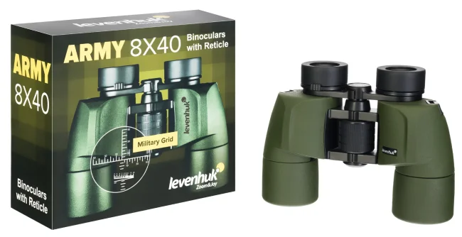 Бинокль Levenhuk Army 8x40 с сеткой Бинокль Levenhuk Army 8x40 с сеткой