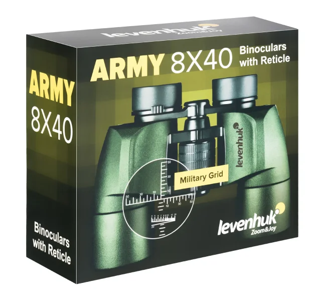 Бинокль Levenhuk Army 8x40 с сеткой Бинокль Levenhuk Army 8x40 с сеткой