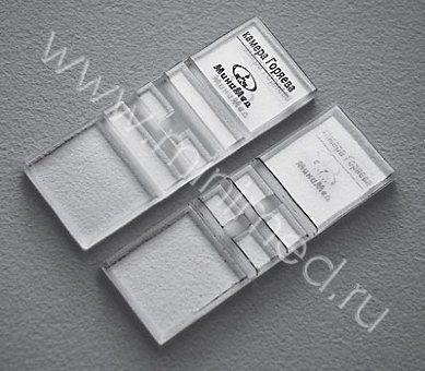 Камера для счета форменных элементов крови (Камера Горяева), 4-х сеточная