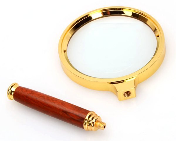 Лупа Kromatech ручная круглая 6х, 80 мм, в золотистой оправе Лупа Kromatech ручная круглая 6х, 80 мм, в золотистой оправе