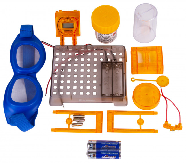 Набор для экспериментов Bresser Junior «Часы на жидкостном аккумуляторе» Набор для экспериментов Bresser Junior «Часы на жидкостном аккумуляторе»