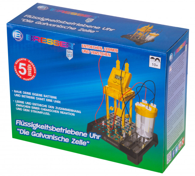 Набор для экспериментов Bresser Junior «Часы на жидкостном аккумуляторе» Набор для экспериментов Bresser Junior «Часы на жидкостном аккумуляторе»