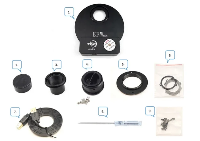 Колесо для фильтров ZWO EFW mini, 5х1,25''/31 мм Колесо для фильтров ZWO EFW mini, 5х1,25''/31 мм