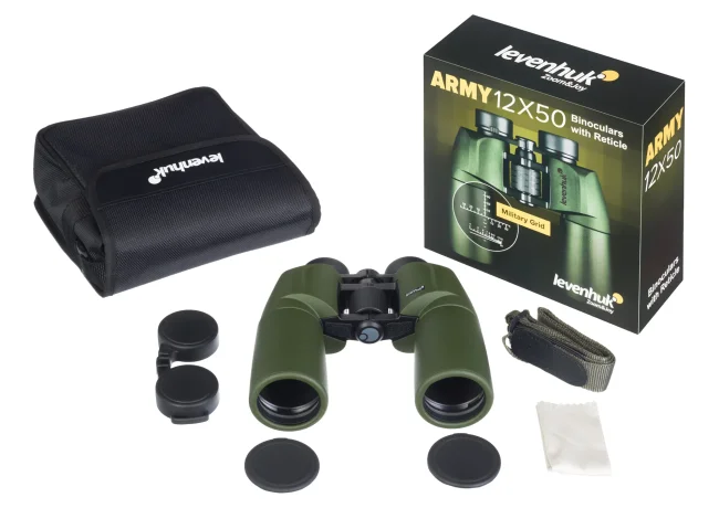 Бинокль Levenhuk Army 12x50 с сеткой Бинокль Levenhuk Army 12x50 с сеткой