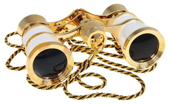 Бинокль театральный Kromatech БТ 3х25 с цепочкой (белый)