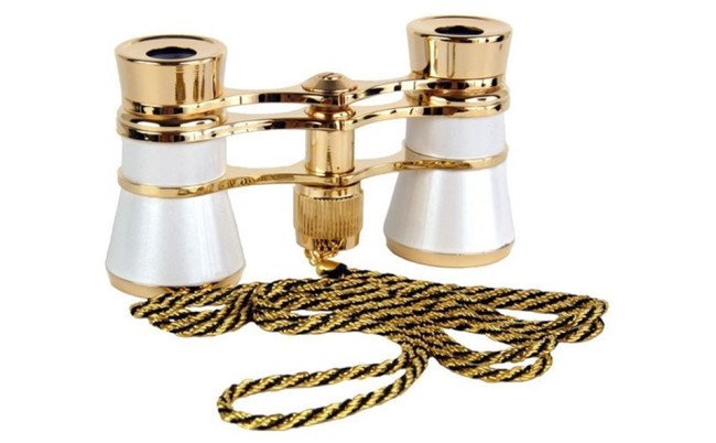 Бинокль театральный Kromatech БТ 3х25 с цепочкой (белый)