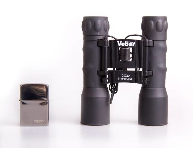 Бинокль Veber Sport БН 12x32 черный Бинокль Veber Sport БН 12x32 черный