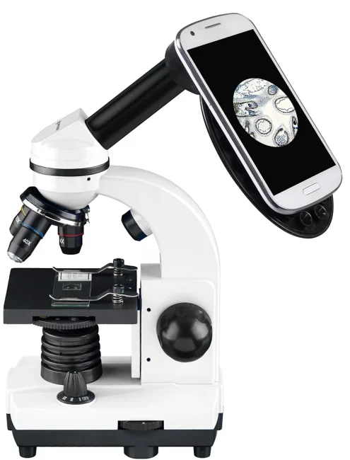 Микроскоп Bresser Junior Biolux SEL 40–1600x, белый, в кейсе