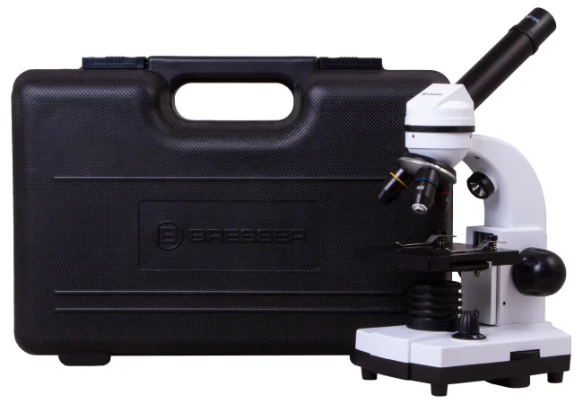 Микроскоп Bresser Junior Biolux SEL 40–1600x, белый, в кейсе