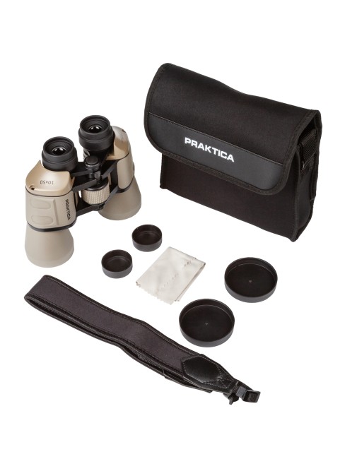 Бинокль Praktica Falcon 10x50, песочный