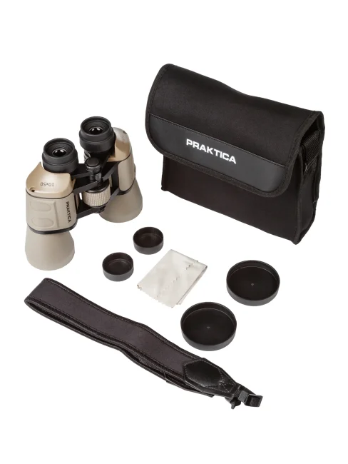 Бинокль Praktica Falcon 10x50, песочный