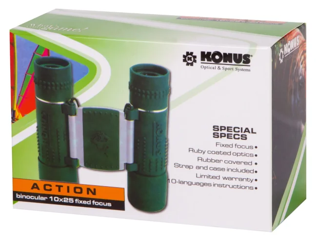 Бинокль Konus Action 10x25 FF Бинокль Konus Action 10x25 FF