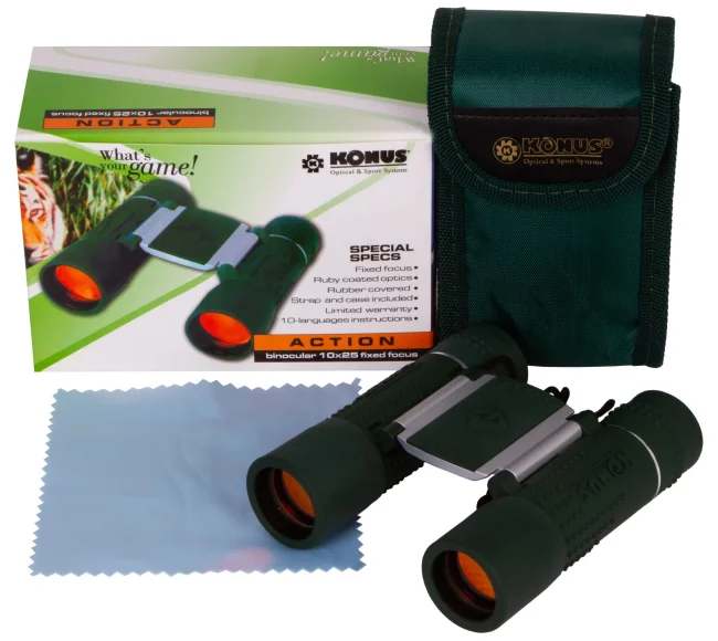 Бинокль Konus Action 10x25 FF Бинокль Konus Action 10x25 FF
