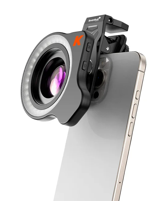 Микрокуляр для телефона с подсветкой Levenhuk Kelvin MCL10 PRO Микрокуляр для телефона с подсветкой Levenhuk Kelvin MCL10 PRO