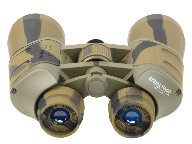 Бинокль Veber Classic БПШЦ 10x50 VRWA камуфлированный Бинокль Veber Classic БПШЦ 10x50 VRWA камуфлированный