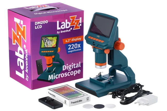 Микроскоп цифровой Levenhuk LabZZ DM200 LCD Микроскоп цифровой Levenhuk LabZZ DM200 LCD