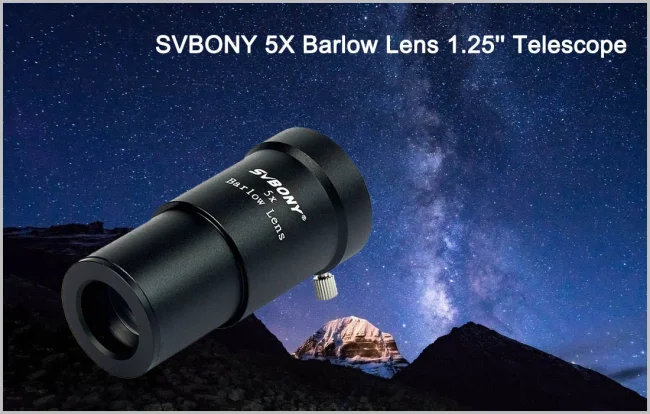 Линза Барлоу SVBONY 5х, 1,25" Линза Барлоу SVBONY 5х, 1,25"